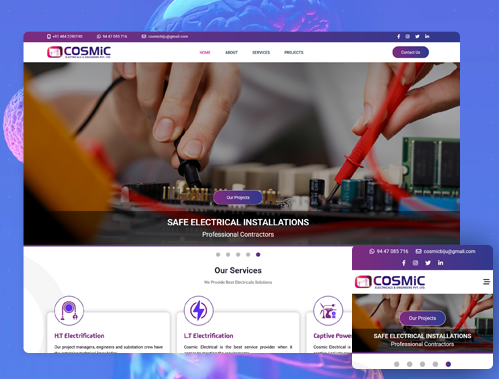 cosmicelectricals.in